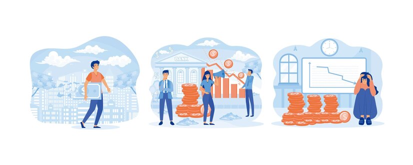 Financial documents illustration